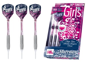 DARTY Rzutki HARROWS SOFTIP GIRLS 80% Punk 18gR