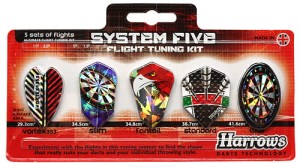 Darty HARROWS Zestaw Piórek SYSTEM 5 Flights 15szt