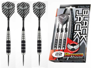DARTY RZUTKI HARROWS STEELTIP BLACK JACK 22gK