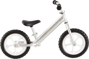 Cruzee rowerek biegowy SREBRNY białe koła 1,9kg