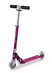 Micro Sprite hulajnoga Purple Stripe Led 