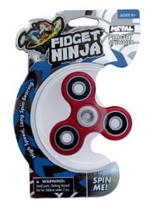 Fidget Spinner Ninja Czerwony Metalowy